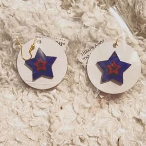 All Star earrings, 4th of July